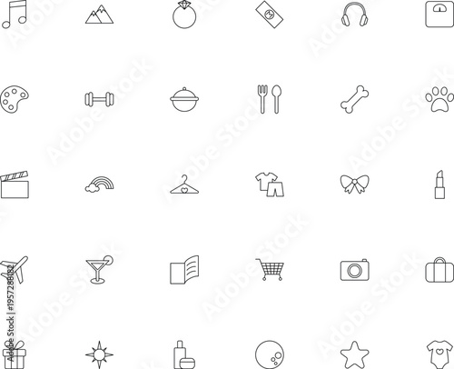Lifestyle and interest Modern Outline Icon