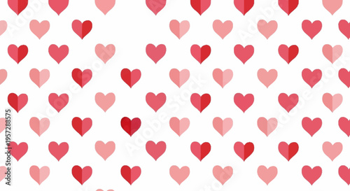 A festive arrangement of colorful hearts fills the frame.