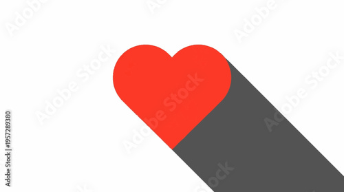 An illustration of a heart shape piercing through a dark grey surface