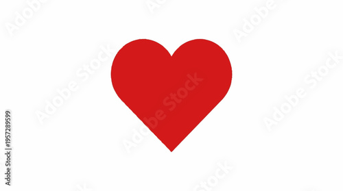 A heart symbol represents love and affection in a graphic design.