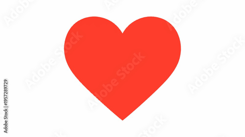 A vibrant red heart illustration is displayed prominently.