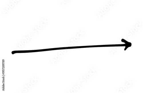 シンプルな手書きの矢印