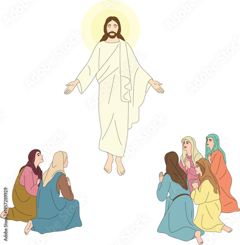 Ressurection of Jesus Christ Illustration