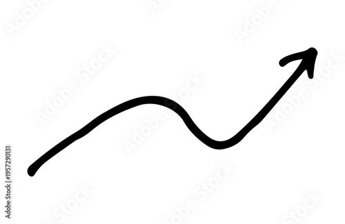 シンプルな手書きの矢印