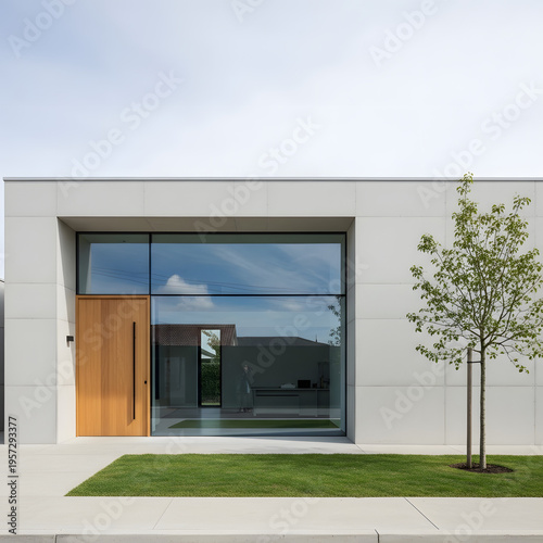 Modern house façade