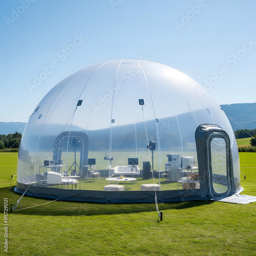 Geodesic transparent bubble 