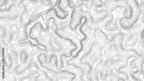 Grey contour seamless topographic abstract line pattern background modern minimal map design texture for wallpapers textiles branding packaging and creative projects