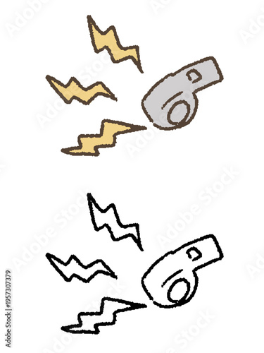 ホイッスルのイラスト