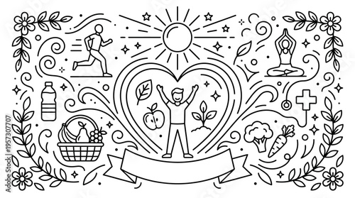 Healthy Lifestyle and Wellbeing Concept