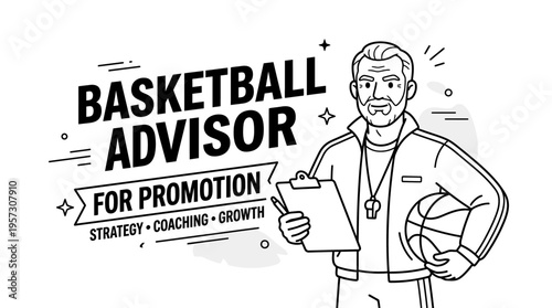 Basketball Advisor for Promotion Graphic