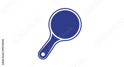 Blue Magnifying Glass Icon on White Background - Search and Discovery Concept