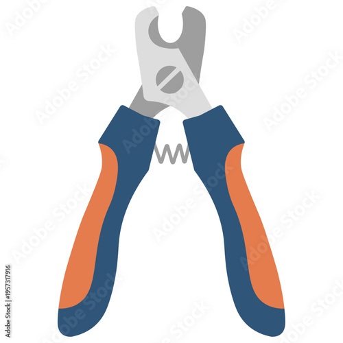 Pet Nail Clipper Dog Cat Grooming Tool Vector Illustration