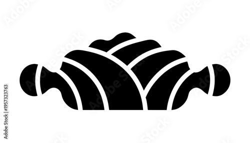 Horizontal Rolling Pin with Wheat Field Landscape Silhouette for Bakery and Handmade Flour