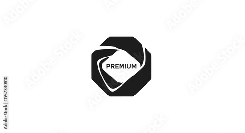 Modern Premium Logo with Geometric Design