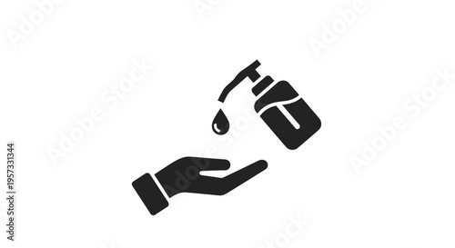 Hand Sanitizer Dispenser Icon