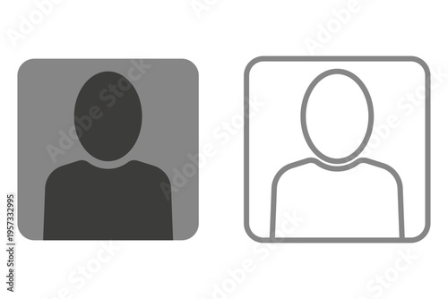 Vector flat illustration. Avatar, user profile, face icon, profile picture. Suitable for social media profiles, icons, splash screens and as a template.