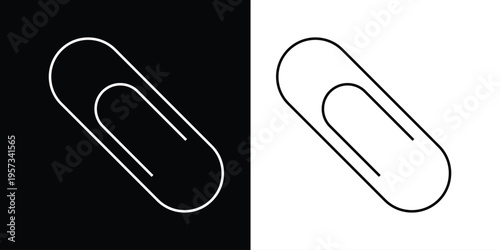 Paper clip icon vector set. Paper clip illustration sign collection. Clip symbol or logo eps 10.