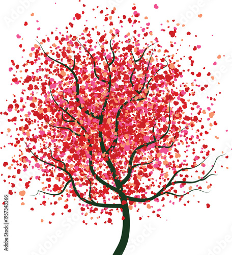 PrintProfessional autumn forest elements with realistic leaf textures and branches vector