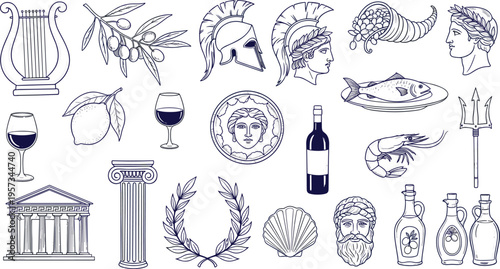 Black vector icon set of various lighting fixtures including desk lamps pendant lights chandeliers light bulbs and street lamps for interior and exterior design