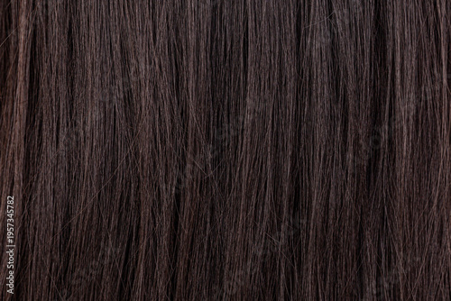 Fotografía Long straight dark hair texture background