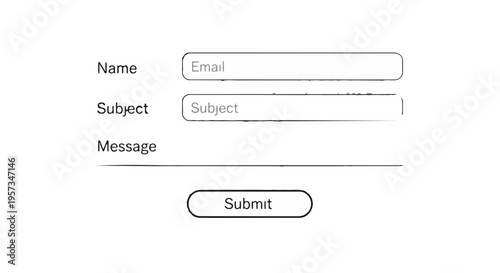 Contact form on a website page.