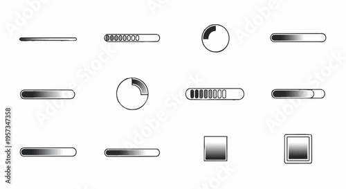 Collection of various progress bars.