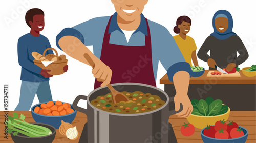Joyful Flexitarian Cooking Diverse Community Prepares Healthy, Plant-Forward Meals Together