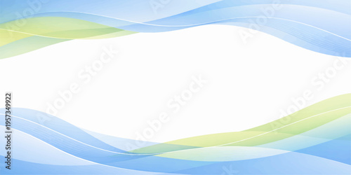 Abstract blue wave background with flowing water curves and modern artistic design illustration