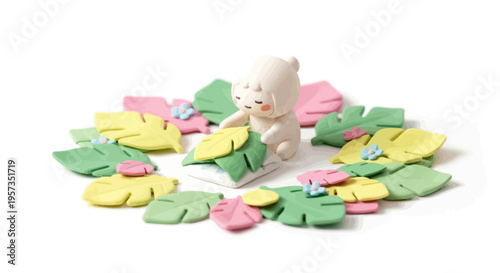 Wallpaper Mural Small white teddy bear toy. Torontodigital.ca