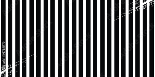 Horizontal white stripes on a black textured background with heavy grunge  scratches  and distressed grain effect. Ideal for vintage posters  urban streetwear designs  or as an overlay texture.