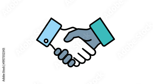 Business Partnership Handshake Icon Symbol