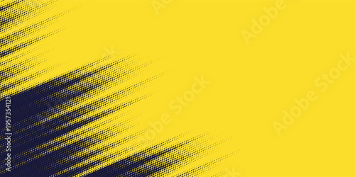 Dots halftone yellow and blue color pattern gradient grunge texture background. Dots pop art comics sport style vector illustration halftone. modern
