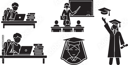 Young caucasian couple discussing home insurance policy with safety icons.