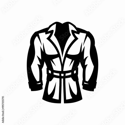 warm up suit clothing icon silhouette illustration for sports fitness training apparel design