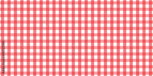Halloween plaid tablecloth with red checkered pattern background. Isolated flat vector illustration.eps.10