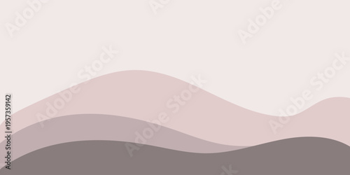 Abstract Wavy Lines in Pastel Tones.