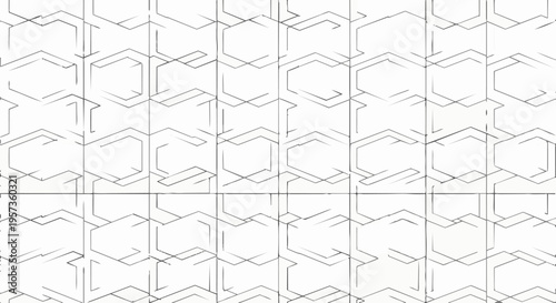 Geometric pattern of connected hexagons.