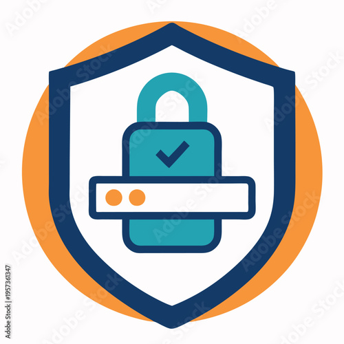 Secure payment icon. 