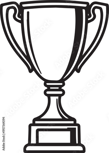 A triumphant trophy, a symbol of achievement, sits proudly. Embodying the essence of accomplishment and victory.
