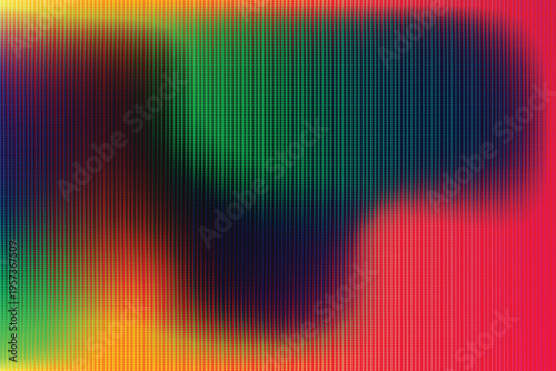 Fractal gradient glass texture. Vertical striped glass with pattern. Stylish gradient green red purple background.