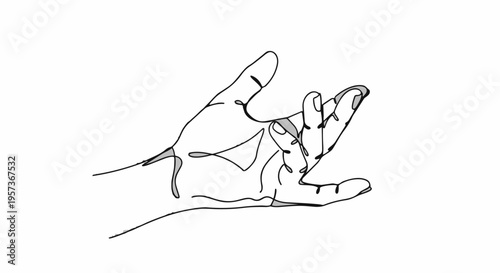 Hand with fingers spread apart slowly.
