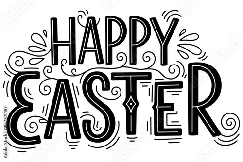 Christian Easter Easter typography, inspirational religious lettering