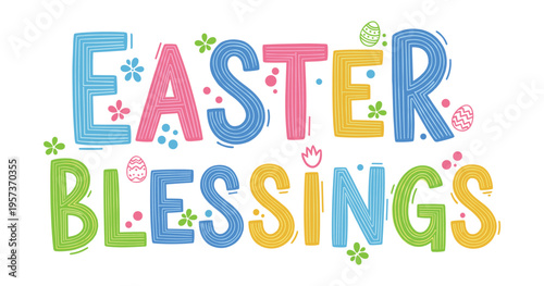 Christian Easter typography, inspirational religious lettering decorative vintage style