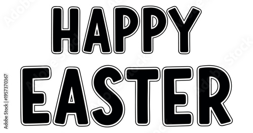 Christian Easter typography, inspirational religious lettering decorative vintage style