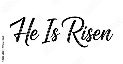 Christian Easter typography, inspirational religious lettering decorative vintage style