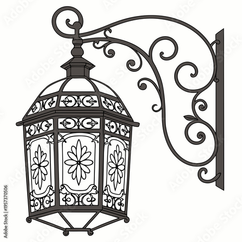Black Metal Lantern with Floral black lantern floral hanging lantern