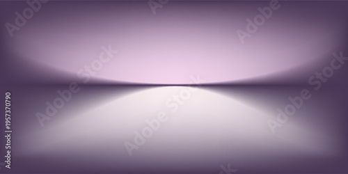 Abstract gradient podium background. Violet, purple and lilac empty 3d studio backdrop. Clean scene for product presentation mockup template. Vector illustration.