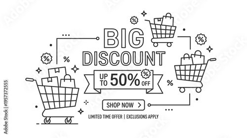 Big Discount Sale Announcement Graphic