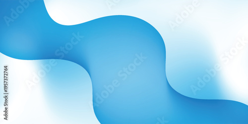 Abstract blue gradient background with dynamic light wave lines modern tech design