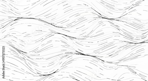 Wavy lines minimalist abstract design element creates a simple graphic illustration.